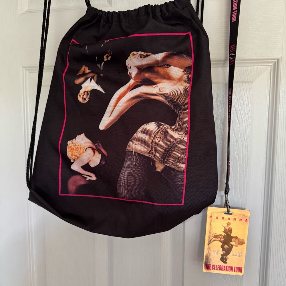 Madonna Celebration Tour VIP bag and lanyard collectibles